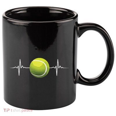 Cool Tennis Art For Racket Sport Tennis Player 11oz C Handle Ceramic Mug