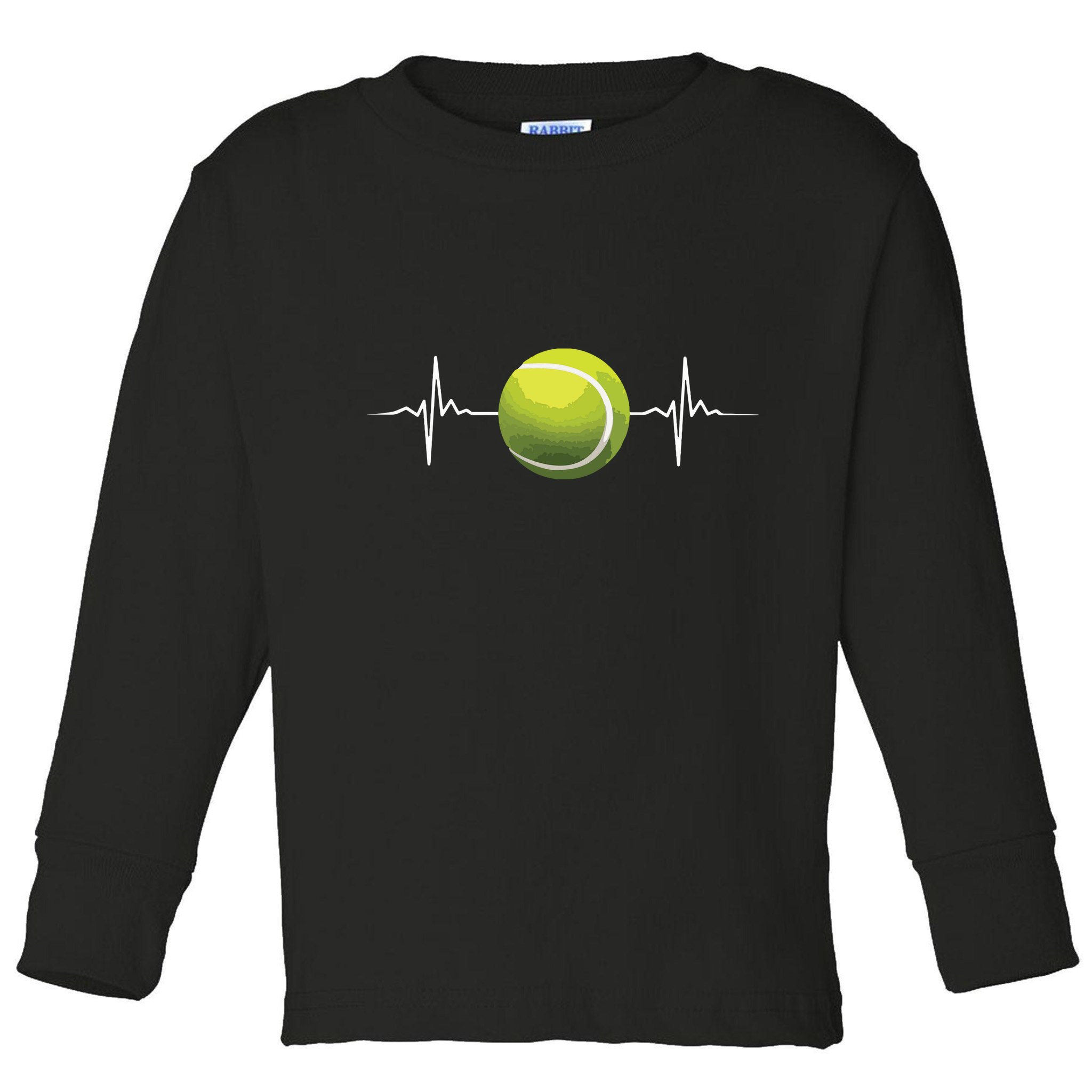 Cool Tennis Art For Racket Sport Tennis Player Toddler Long Sleeve Shirt