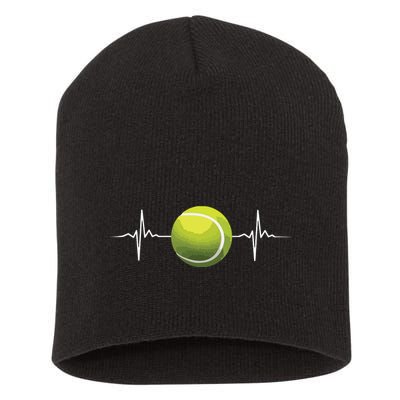 Cool Tennis Art For Racket Sport Tennis Player Short Acrylic Beanie