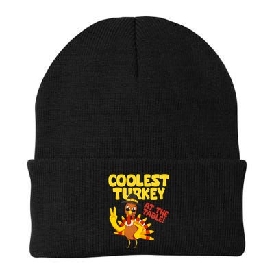 Coolest Turkey At The Table Thanksgiving Funny Beanie
