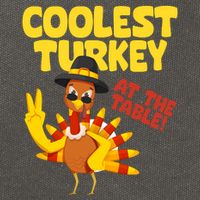 Coolest Turkey At The Table Thanksgiving Funny Cotton Canvas Backpack