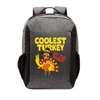 Coolest Turkey At The Table Thanksgiving Funny Vector Backpack