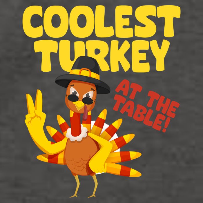 Coolest Turkey At The Table Thanksgiving Funny Vector Backpack