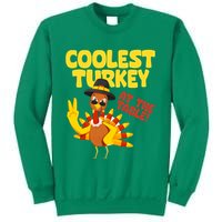 Coolest Turkey At The Table Thanksgiving Funny Sweatshirt