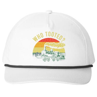 Cute Train Art Train Collector Railroad Lover Snapback Five-Panel Rope Hat