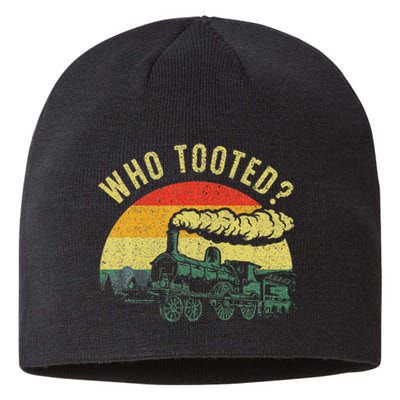 Cute Train Art Train Collector Railroad Lover Sustainable Beanie