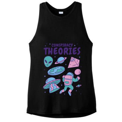 Conspiracy Theories Alien Space Ladies PosiCharge Tri-Blend Wicking Tank