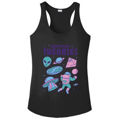 Conspiracy Theories Alien Space Ladies PosiCharge Competitor Racerback Tank