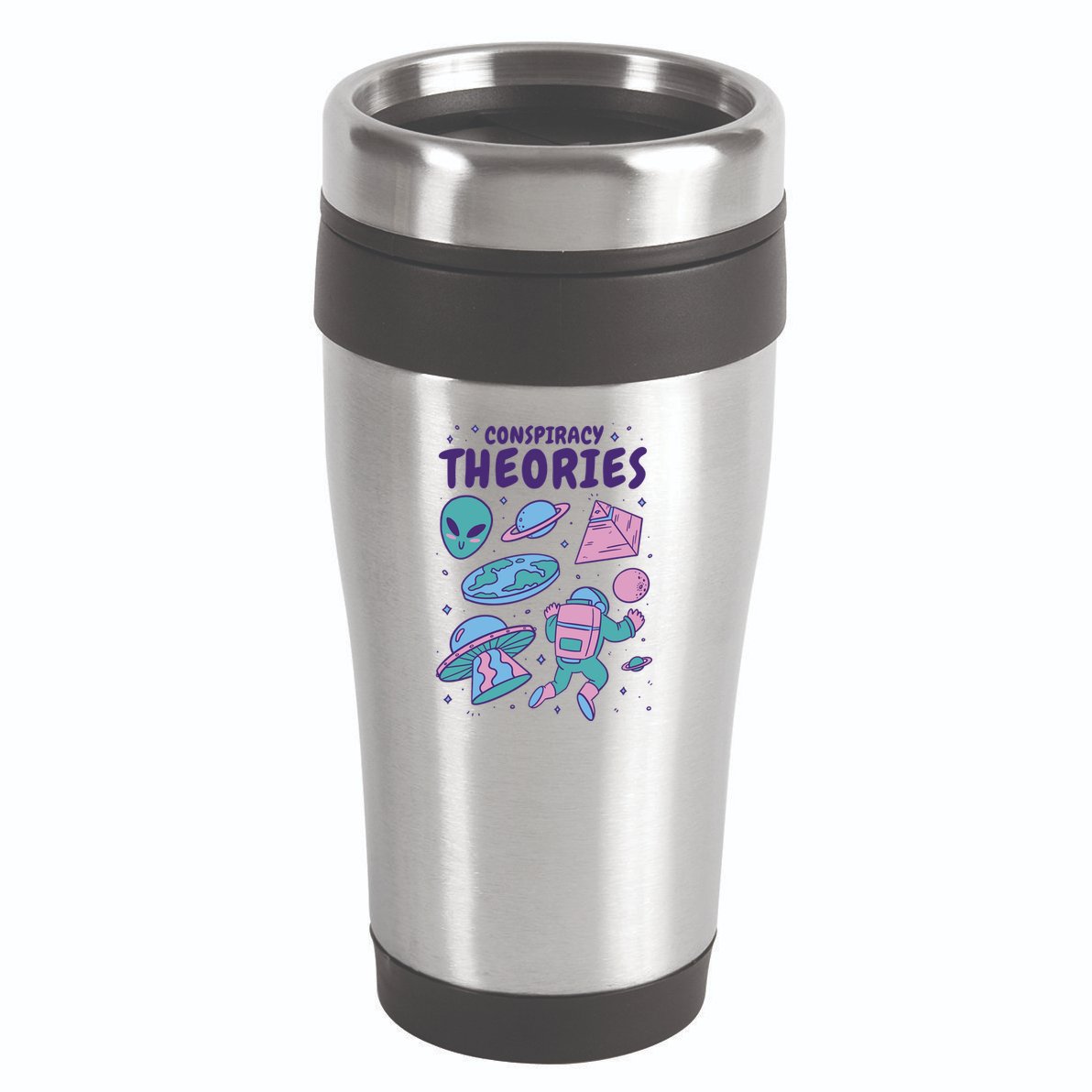 Conspiracy Theories Alien Space 16oz Travel Tumbler