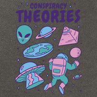 Conspiracy Theories Alien Space Cotton Canvas Backpack