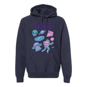 Conspiracy Theories Alien Space Premium Hoodie