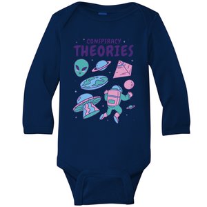 Conspiracy Theories Alien Space Baby Long Sleeve Bodysuit