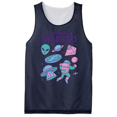 Conspiracy Theories Alien Space Mesh Reversible Basketball Jersey Tank