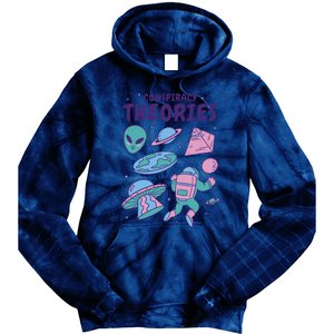 Conspiracy Theories Alien Space Tie Dye Hoodie