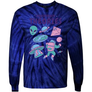 Conspiracy Theories Alien Space Tie-Dye Long Sleeve Shirt