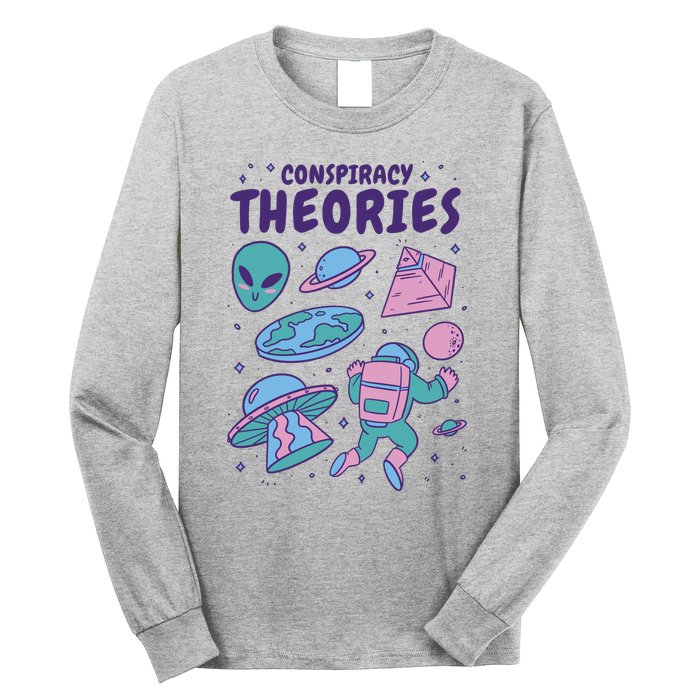 Conspiracy Theories Alien Space Long Sleeve Shirt