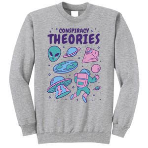 Conspiracy Theories Alien Space Tall Sweatshirt