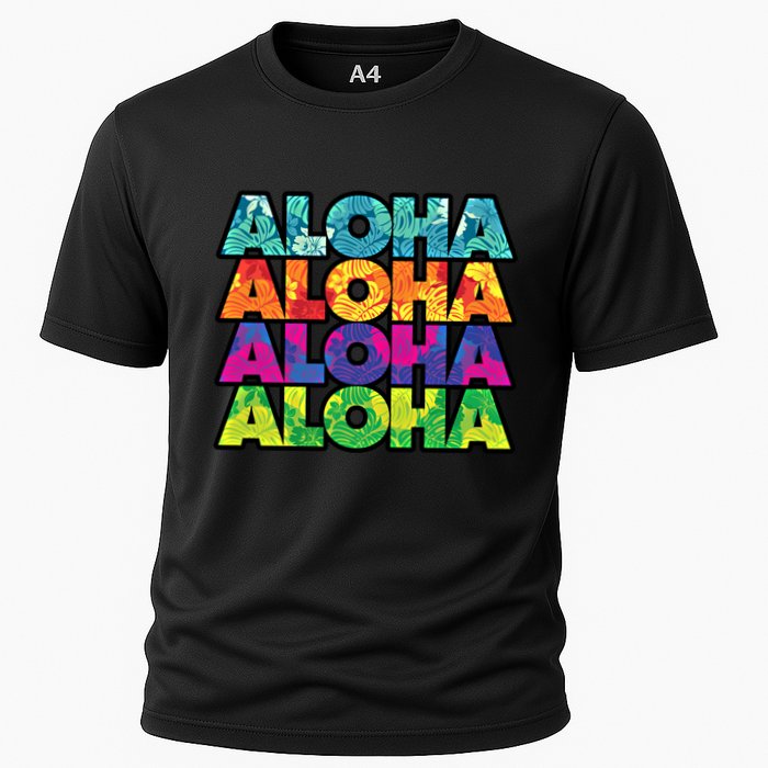 Colorful Tropical Aloha Hawaiian Hawaii Performance Shirt