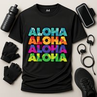 Colorful Tropical Aloha Hawaiian Hawaii Performance Shirt