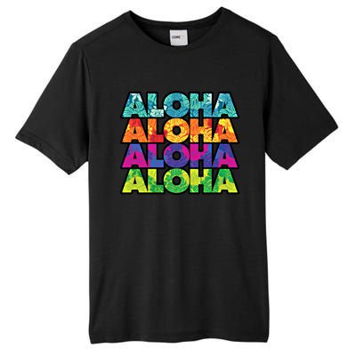 Colorful Tropical Aloha Hawaiian Hawaii Tall Fusion ChromaSoft Performance T-Shirt