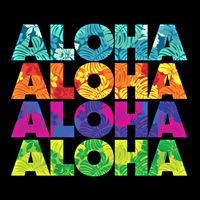 Colorful Tropical Aloha Hawaiian Hawaii Flatbill Hat