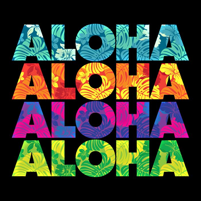 Colorful Tropical Aloha Hawaiian Hawaii Flatbill Hat