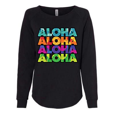 Colorful Tropical Aloha Hawaiian Hawaii Womens California Wash Sweatshirt