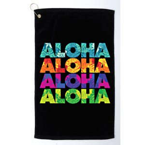 Colorful Tropical Aloha Hawaiian Hawaii Platinum Collection Golf Towel