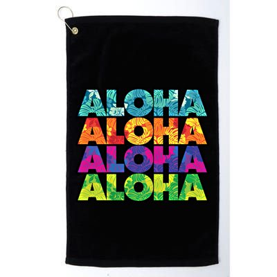 Colorful Tropical Aloha Hawaiian Hawaii Golf Towel