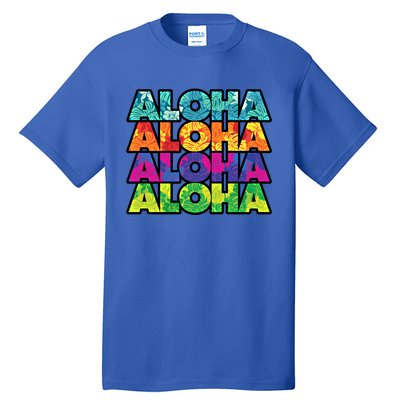 Colorful Tropical Aloha Hawaiian Hawaii Tall T-Shirt