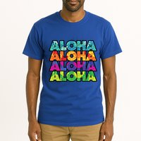 Colorful Tropical Aloha Hawaiian Hawaii Tall T-Shirt