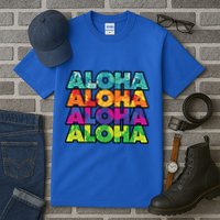 Colorful Tropical Aloha Hawaiian Hawaii Tall T-Shirt