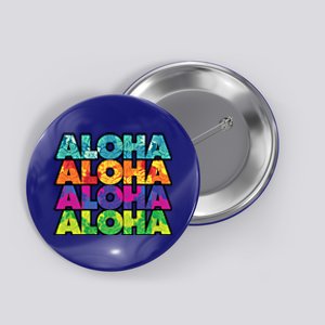 Colorful Tropical Aloha Hawaiian Hawaii Button