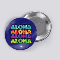 Colorful Tropical Aloha Hawaiian Hawaii Button