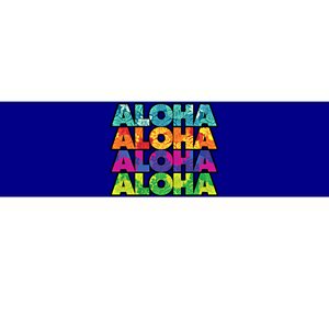 Colorful Tropical Aloha Hawaiian Hawaii Bumper Sticker