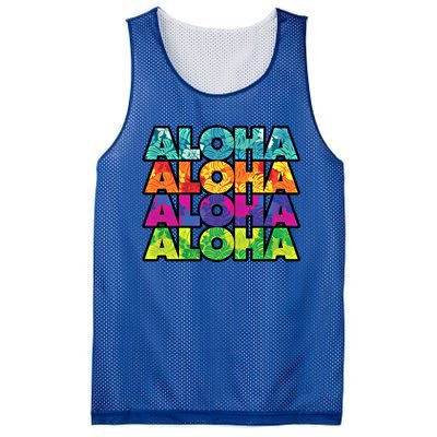 Colorful Tropical Aloha Hawaiian Hawaii Mesh Reversible Basketball Jersey Tank