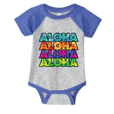 Colorful Tropical Aloha Hawaiian Hawaii Infant Baby Jersey Bodysuit