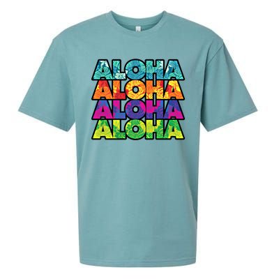 Colorful Tropical Aloha Hawaiian Hawaii Sueded Cloud Jersey T-Shirt