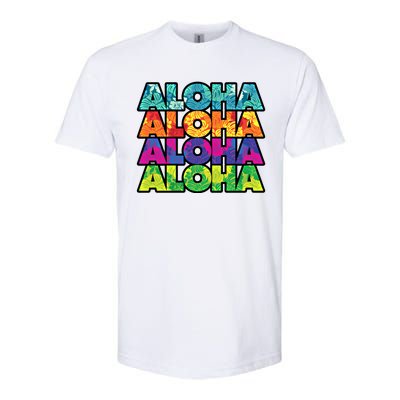 Colorful Tropical Aloha Hawaiian Hawaii Softstyle® CVC T-Shirt