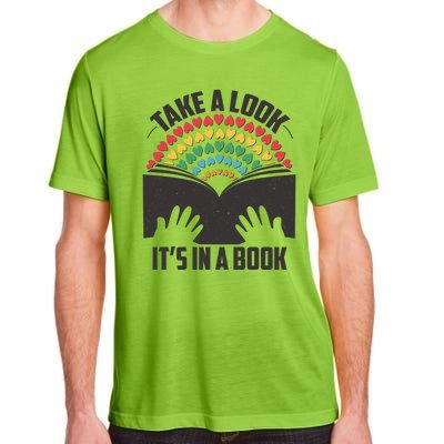 Cute Take A Look It's In A Book Adult ChromaSoft Performance T-Shirt