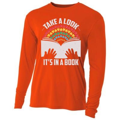 Cute Take A Look It's In A Book Cooling Performance Long Sleeve Crew