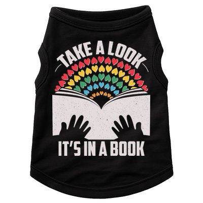 Cute Take A Look It's In A Book Doggie Tank