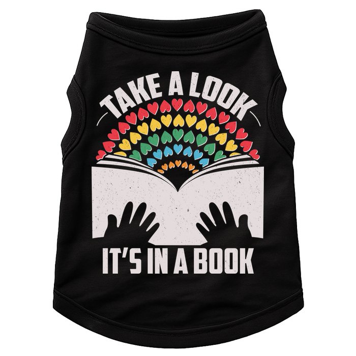 Cute Take A Look It's In A Book Doggie Tank