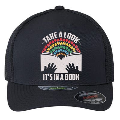 Cute Take A Look It's In A Book Flexfit Unipanel Trucker Cap