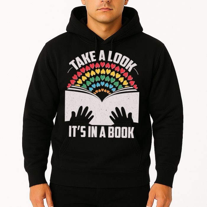 Cute Take A Look It's In A Book Hoodie