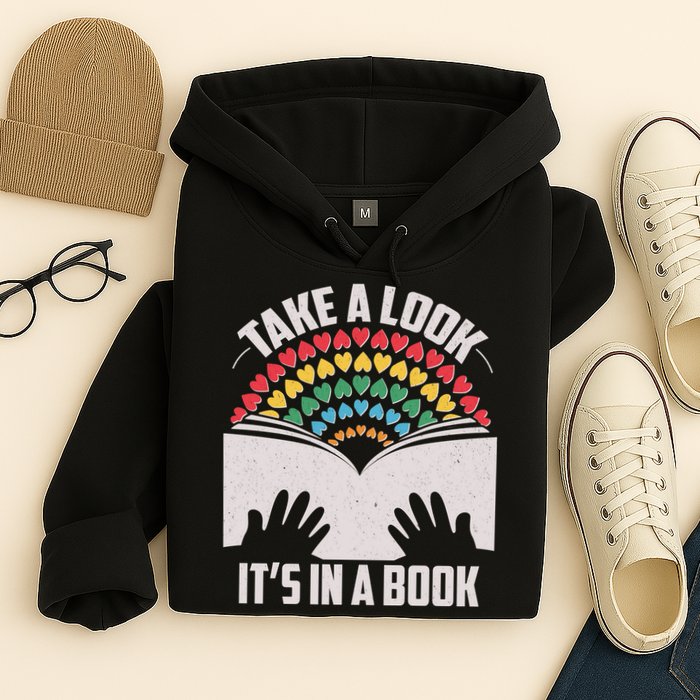 Cute Take A Look It's In A Book Hoodie