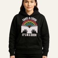Cute Take A Look It's In A Book Hoodie
