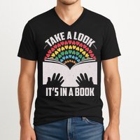 Cute Take A Look It's In A Book V-Neck T-Shirt