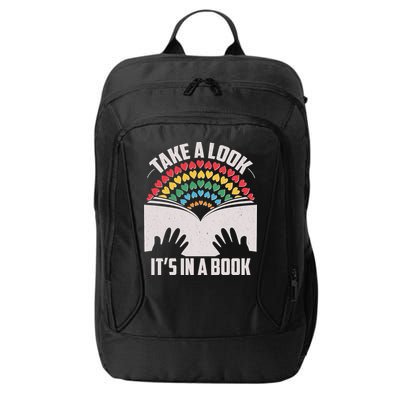 Cute Take A Look It's In A Book City Backpack