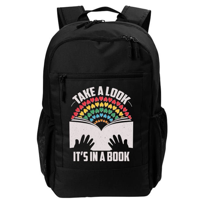 Cute Take A Look It's In A Book Backpack